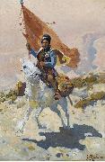 Franz Roubaud Circassian rider oil painting picture wholesale